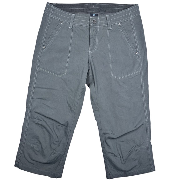 Kuhl Pants - KUHL Women's Gray Capri Pants Outdoor Hiking Casual Size 6